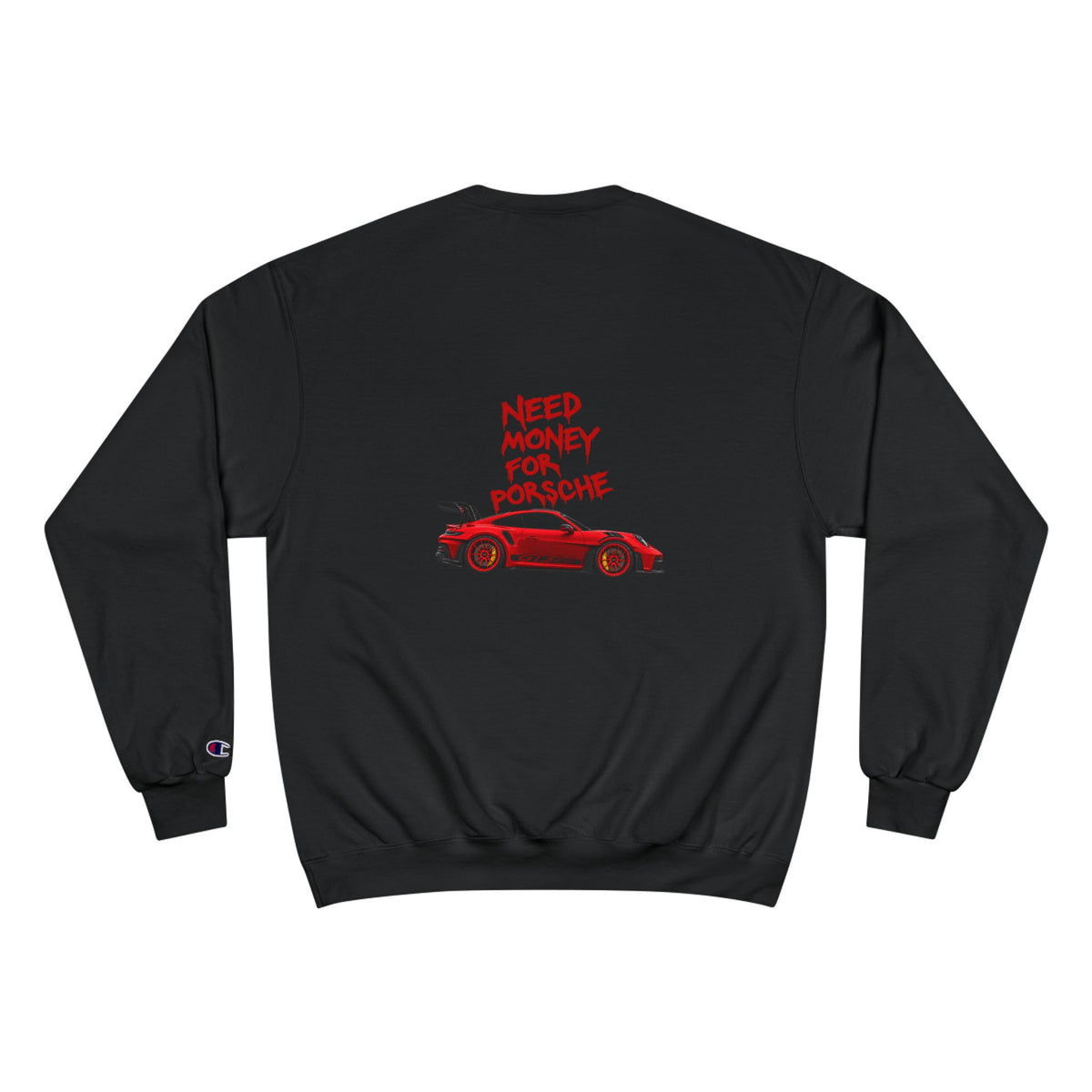 VEXO Red 911 Sweatshirt — Need Money For Porsche Crewneck
