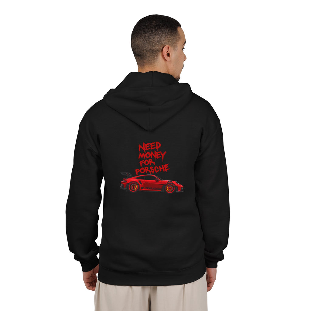 VEXO Red 911 Zip Hoodie — Vintage Sports Car Zip-Up