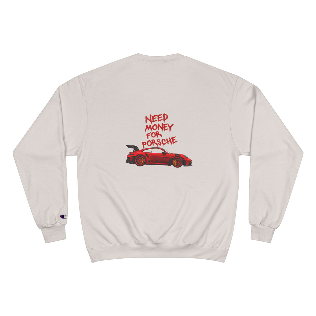 VEXO Red 911 Sweatshirt — Need Money For Porsche Crewneck