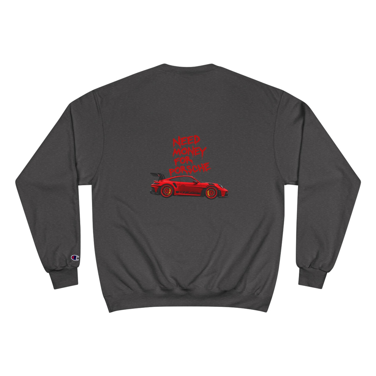 VEXO Red 911 Sweatshirt — Need Money For Porsche Crewneck