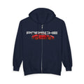 VEXO Red 911 Zip Hoodie — Vintage Sports Car Zip-Up