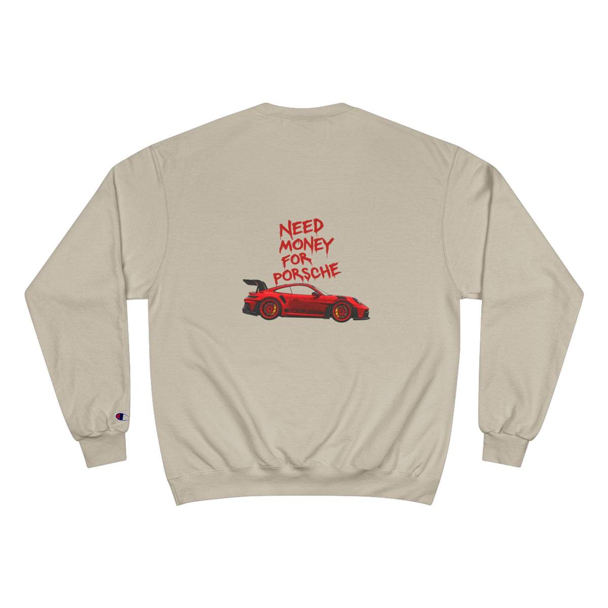 VEXO Red 911 Sweatshirt — Need Money For Porsche Crewneck